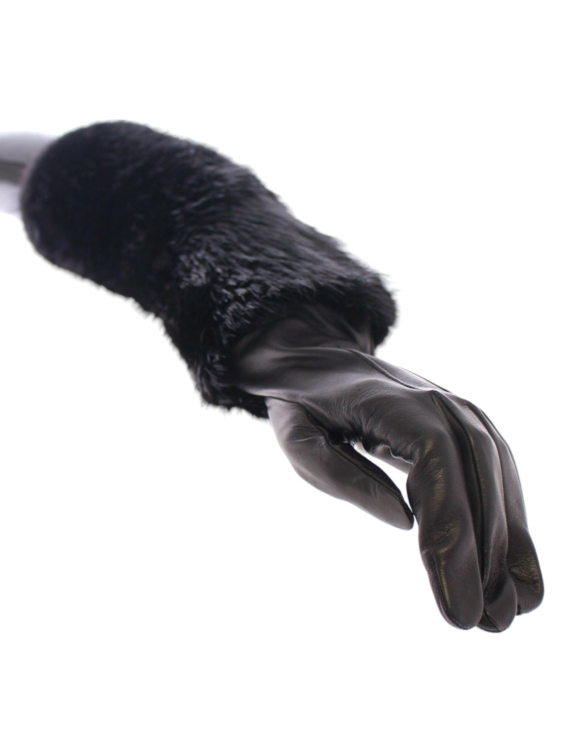 Dolce & Gabbana Elegant Elbow Length Leather Gloves - Luksusmuotia Dolce & Gabbana - Tutustu YVES JAVANNI® 