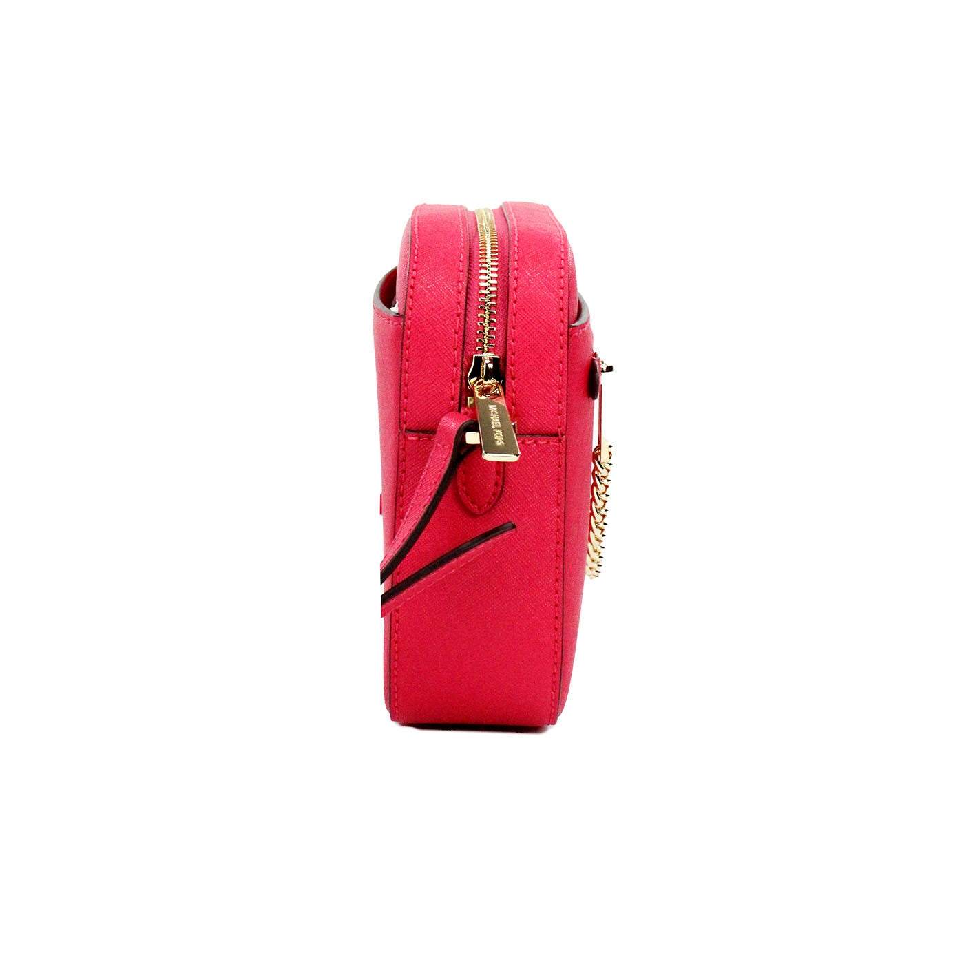 Michael Kors Jet Set East West Electric Pink Leather Zip Chain Crossbody Bag - Luksusmuotia Michael Kors - Tutustu YVES JAVANNI® 