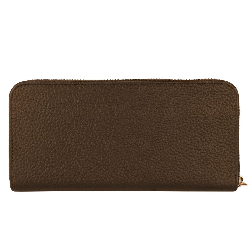 Baldinini Trend Exquisite Leather Zip Wallet in Brown - Luksusmuotia Baldinini Trend - Tutustu YVES JAVANNI® 