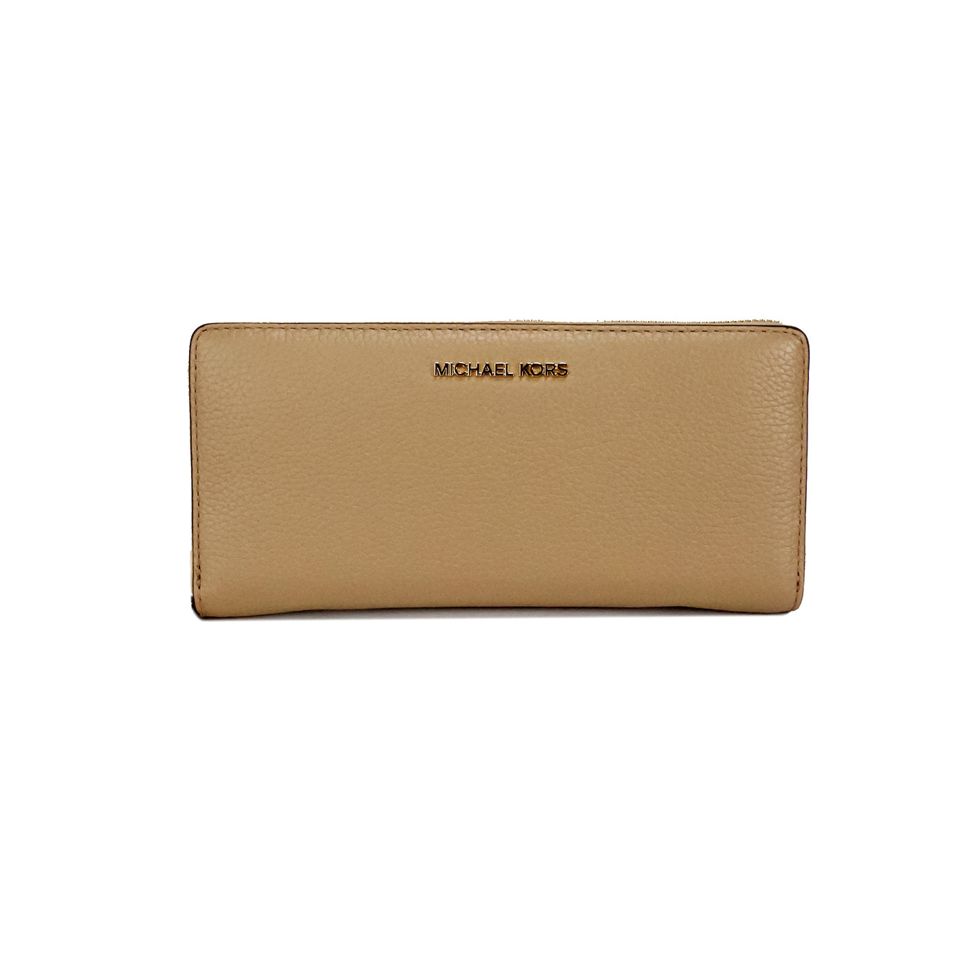 Michael Kors Jet Set Travel Large Camel Leather Continental Wristlet Wallet - Luksusmuotia Michael Kors - Tutustu YVES JAVANNI® 