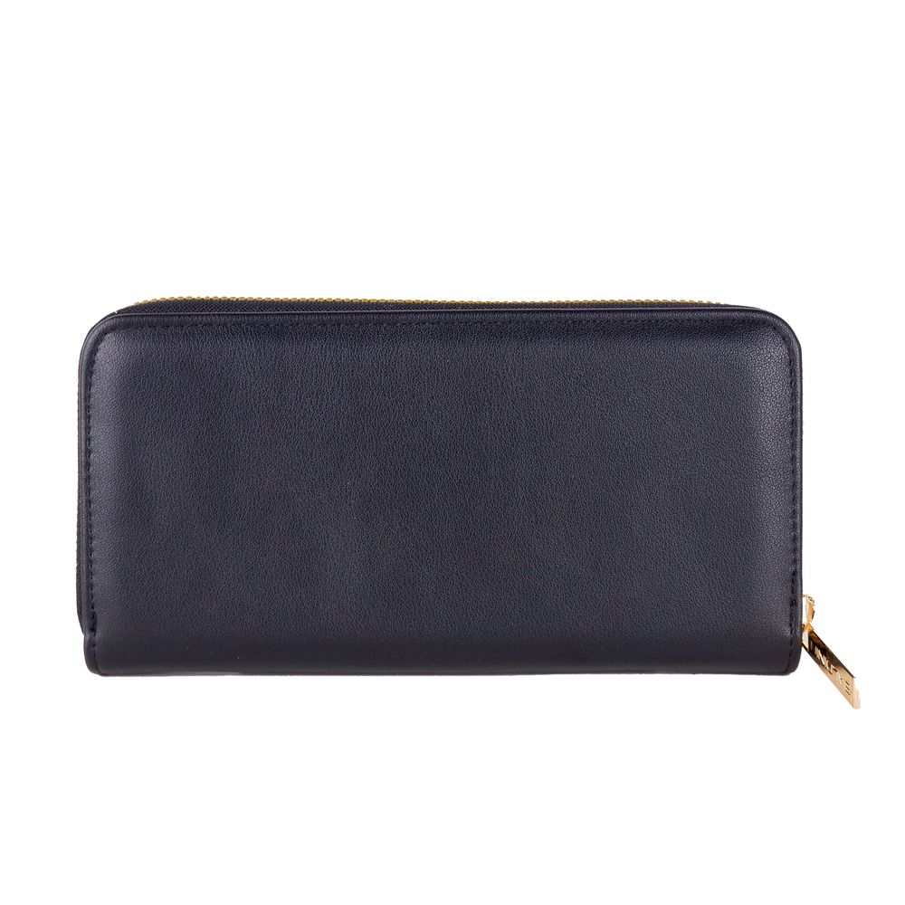 Baldinini Trend Chic Black Leather Zip Wallet - Luksusmuotia Baldinini Trend - Tutustu YVES JAVANNI® 