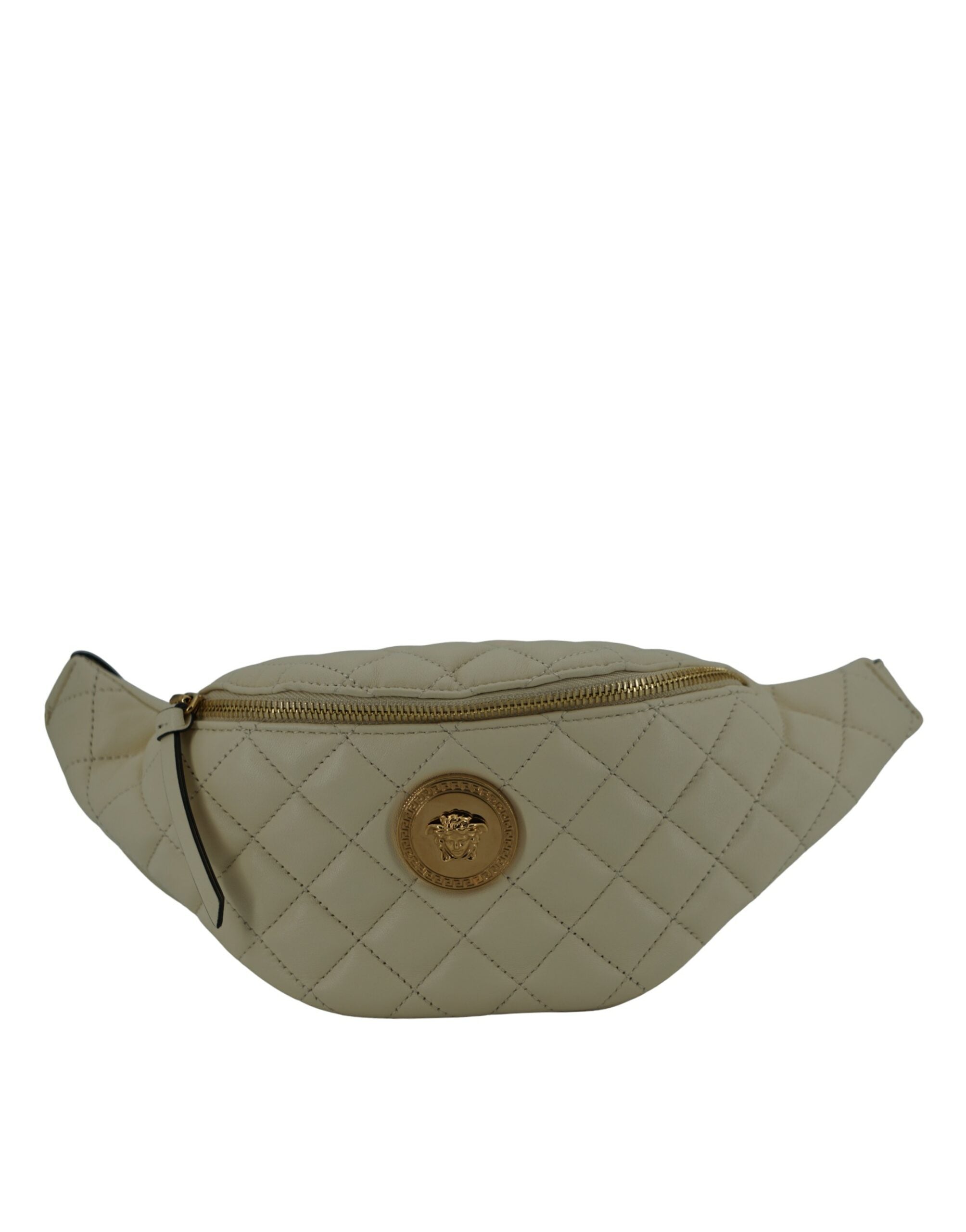 Versace Elegant White Lamb Leather Belt Bag - Luksusmuotia Versace - Tutustu YVES JAVANNI® 