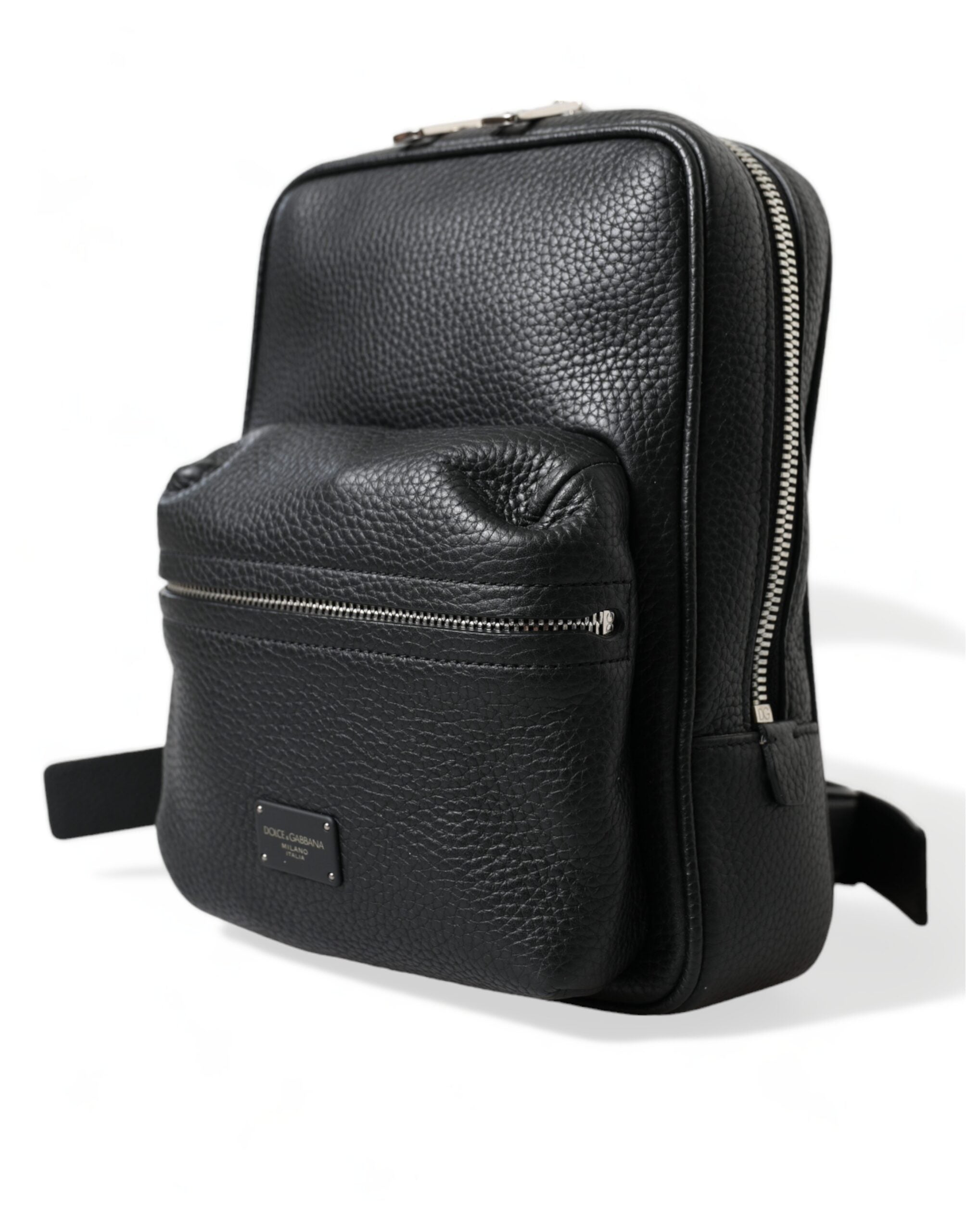 Dolce & Gabbana Chic Black Calf Leather Small Backpack - Luksusmuotia Dolce & Gabbana - Tutustu YVES JAVANNI® 