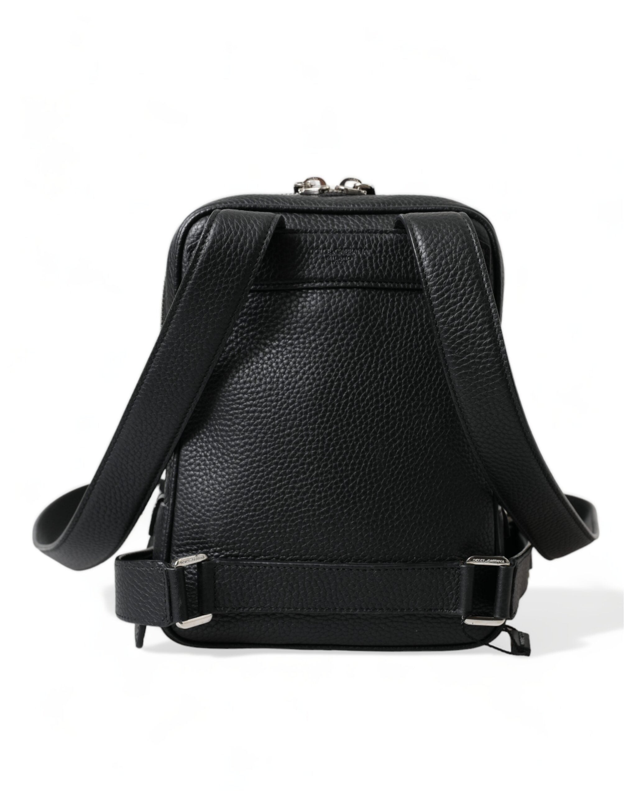 Dolce & Gabbana Chic Black Calf Leather Small Backpack - Luksusmuotia Dolce & Gabbana - Tutustu YVES JAVANNI® 