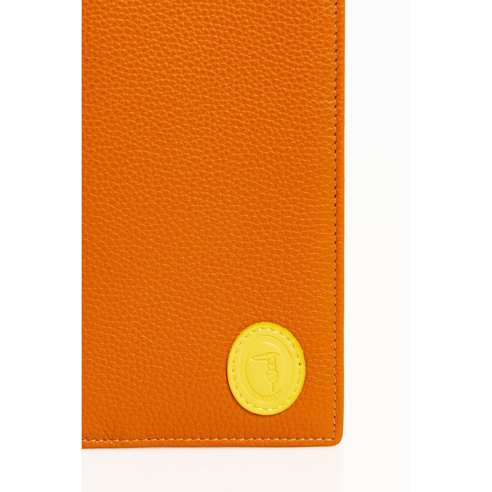 Trussardi Brown Leather Men Wallet - Luksusmuotia Trussardi - Tutustu YVES JAVANNI® 