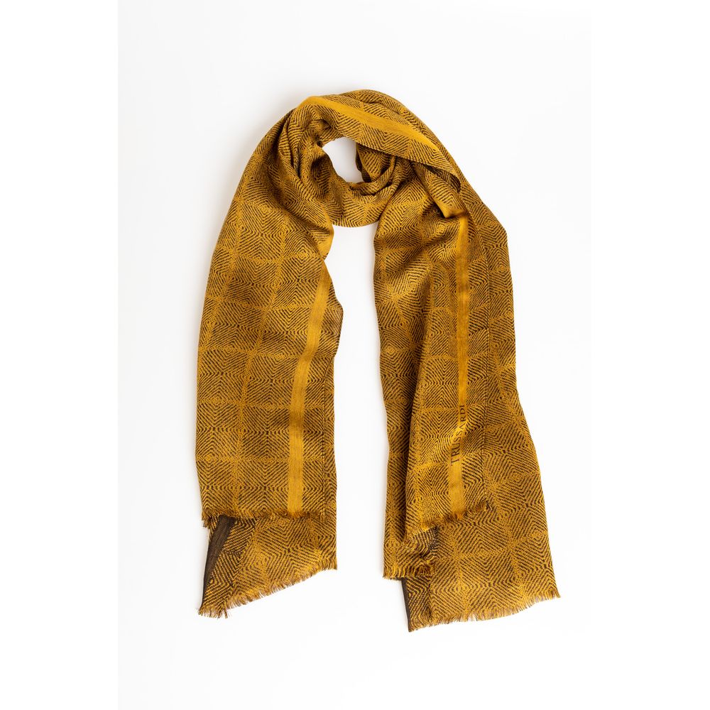 Trussardi Yellow Viscose Men Scarf - Luksusmuotia Trussardi - Tutustu YVES JAVANNI® 