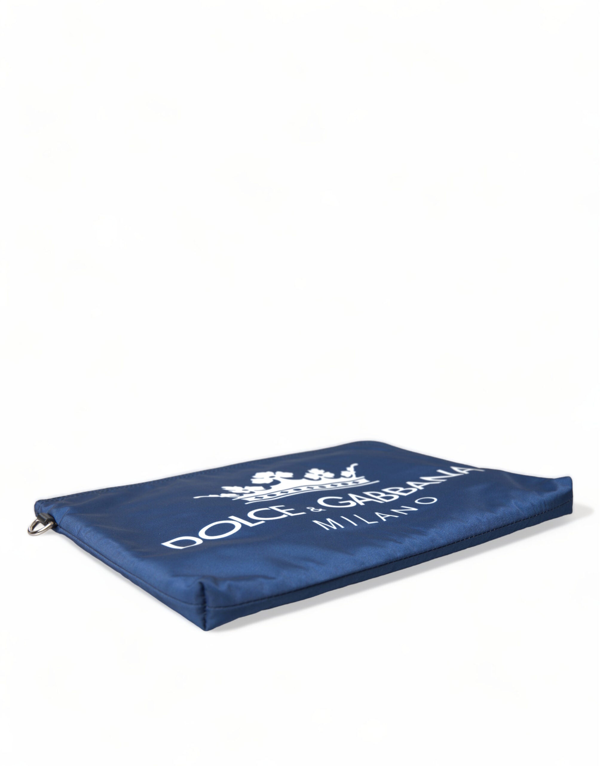 Dolce & Gabbana Elegant Blue Nylon Zipped Clutch - Luksusmuotia Dolce & Gabbana - Tutustu YVES JAVANNI® 