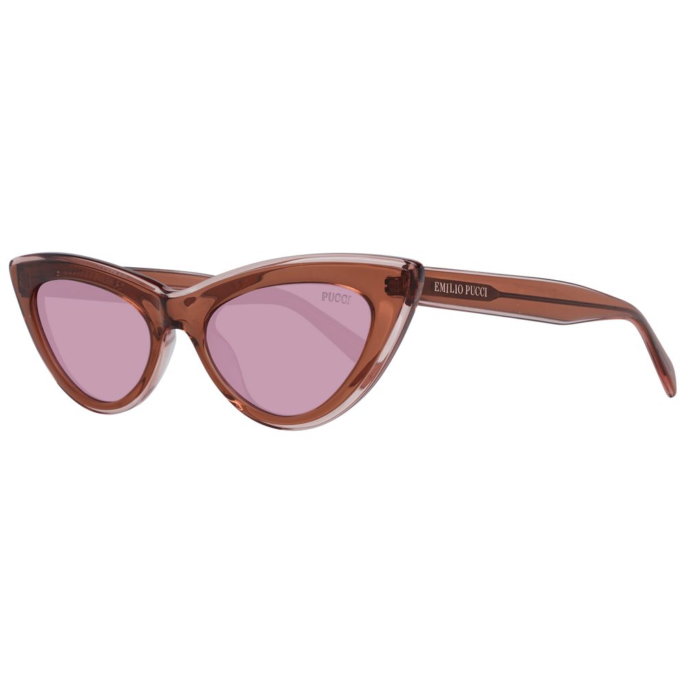 Emilio Pucci Brown Women Sunglasses - Luksusmuotia Emilio Pucci - Tutustu YVES JAVANNI® 