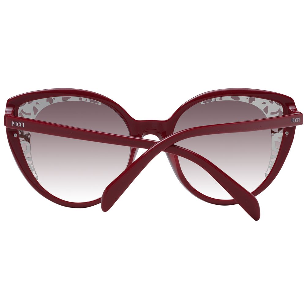 Emilio Pucci Red Women Sunglasses - Luksusmuotia Emilio Pucci - Tutustu YVES JAVANNI® 