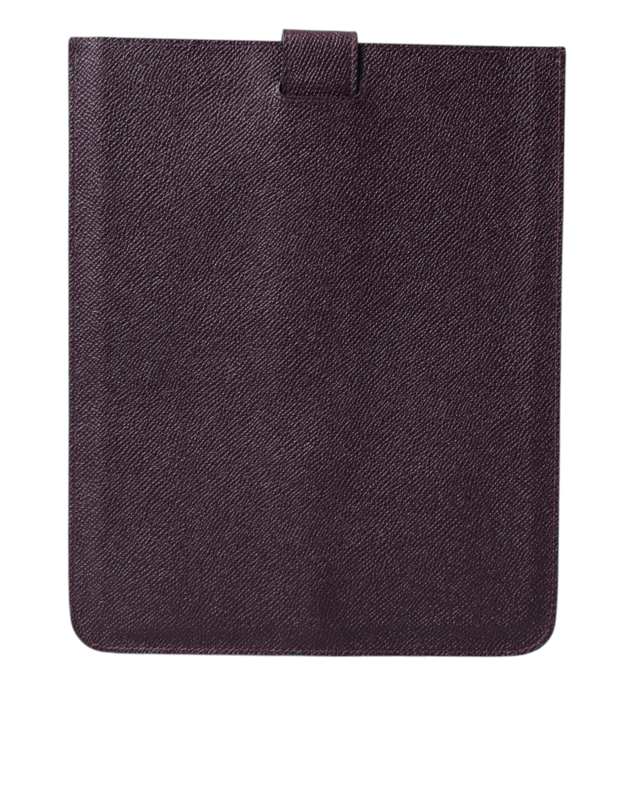 Dolce & Gabbana Elegant Leather Tablet Pouch in Rich Brown - Luksusmuotia Dolce & Gabbana - Tutustu YVES JAVANNI® 