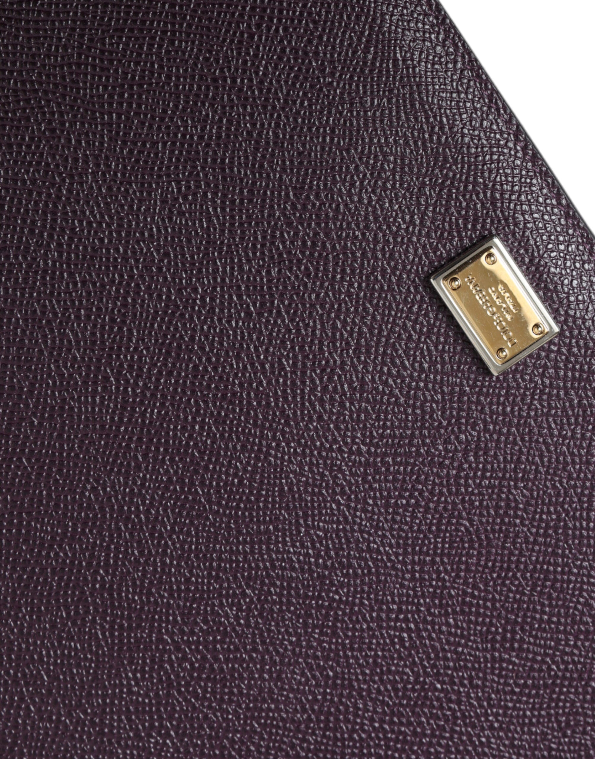 Dolce & Gabbana Elegant Leather Tablet Pouch in Rich Brown - Luksusmuotia Dolce & Gabbana - Tutustu YVES JAVANNI® 