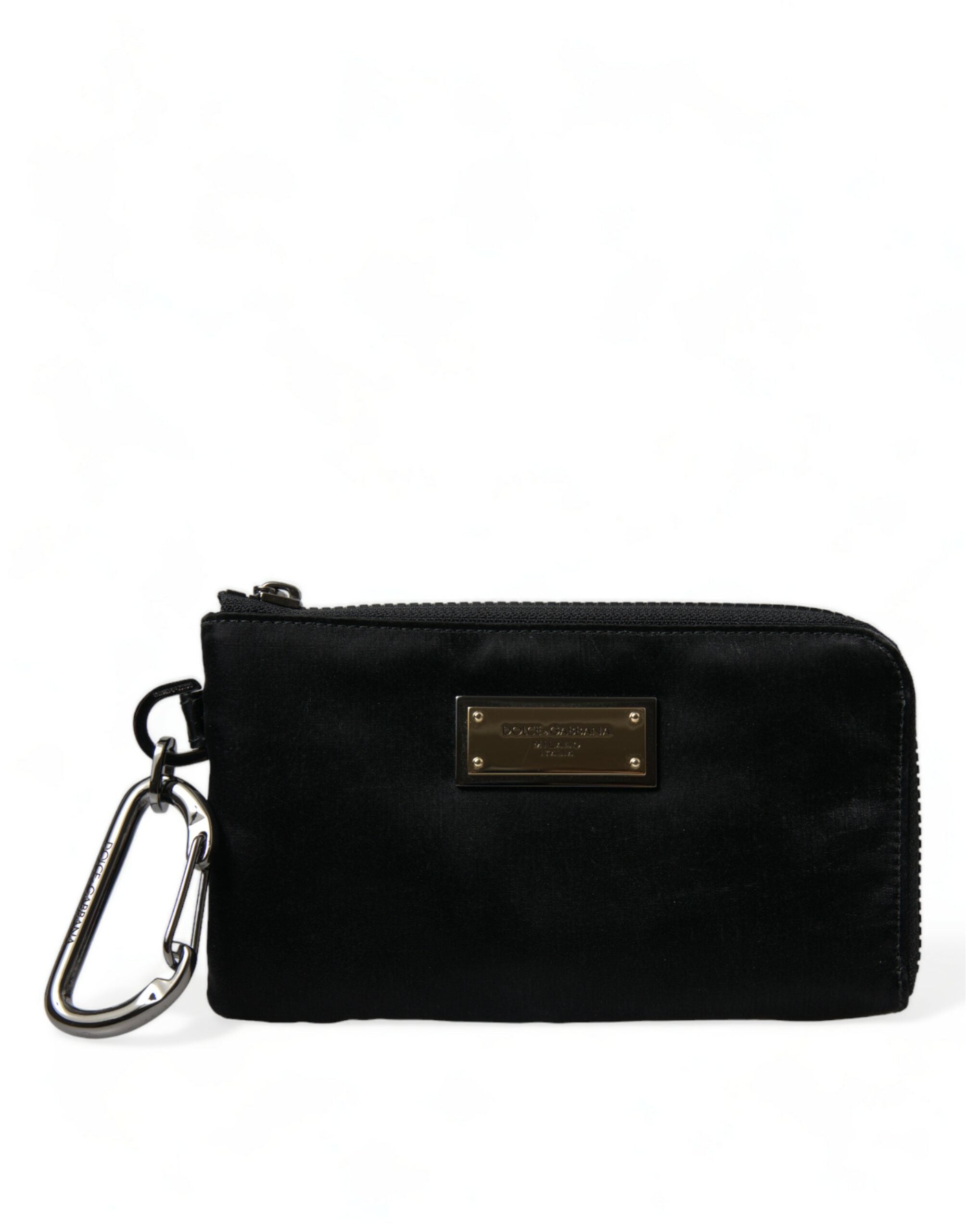 Dolce & Gabbana Elite Black Nylon & Leather Pouch with Logo Detail - Luksusmuotia Dolce & Gabbana - Tutustu YVES JAVANNI® 