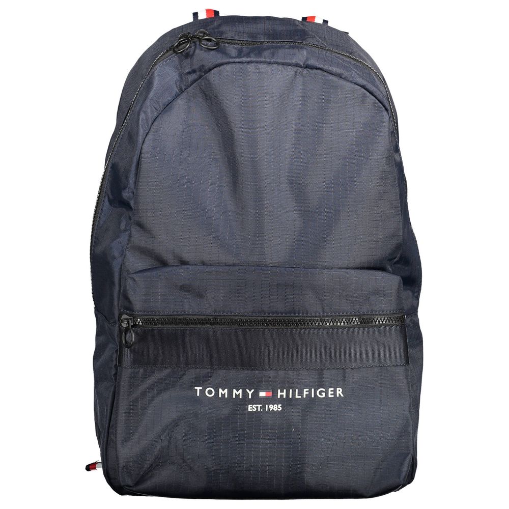 Tommy Hilfiger Blue Polyester Men Backpack - Luksuslaukut ja asusteet Tommy Hilfiger - Tutustu YVES JAVANNI® 