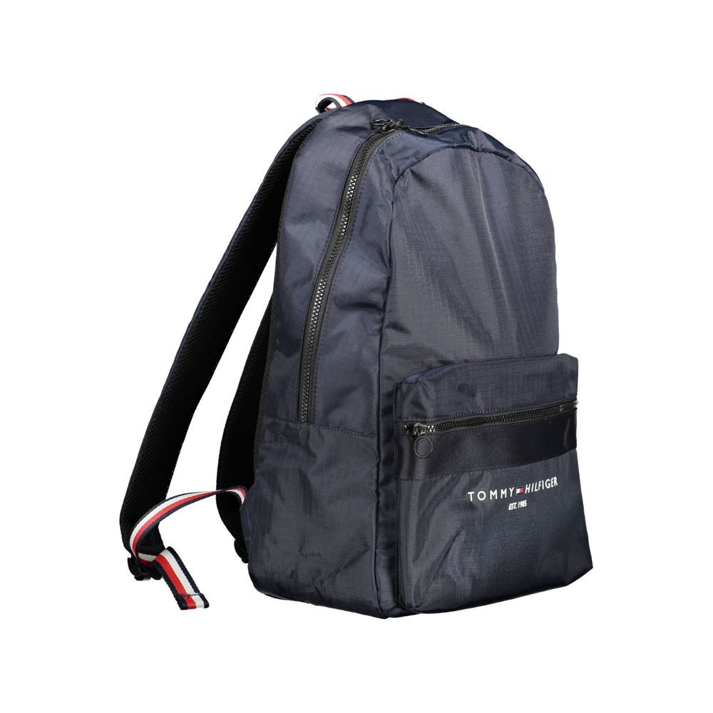 Tommy Hilfiger Blue Polyester Men Backpack - Luksuslaukut ja asusteet Tommy Hilfiger - Tutustu YVES JAVANNI® 