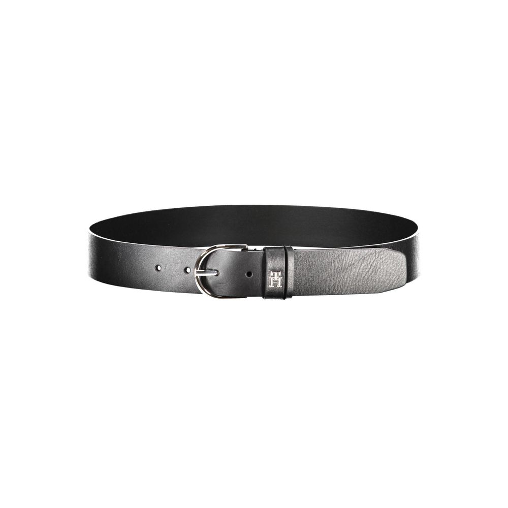 Tommy Hilfiger Black Leather Women Belt