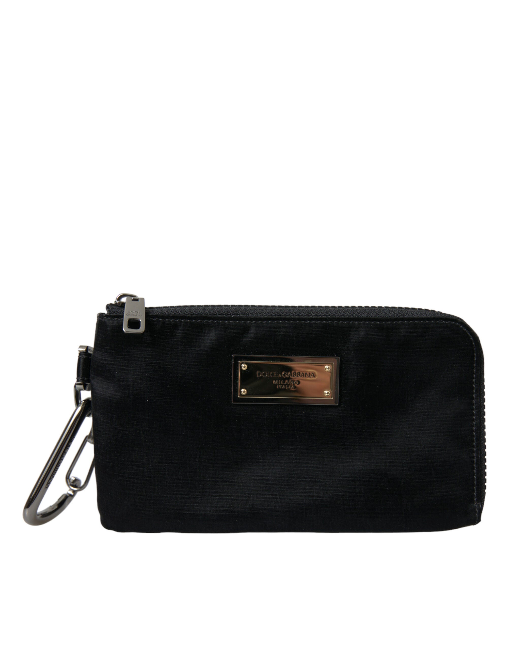 Dolce & Gabbana Sleek Designer Nylon-Leather Pouch in Black - Luksuslaukut ja asusteet Dolce & Gabbana - Tutustu YVES JAVANNI® 