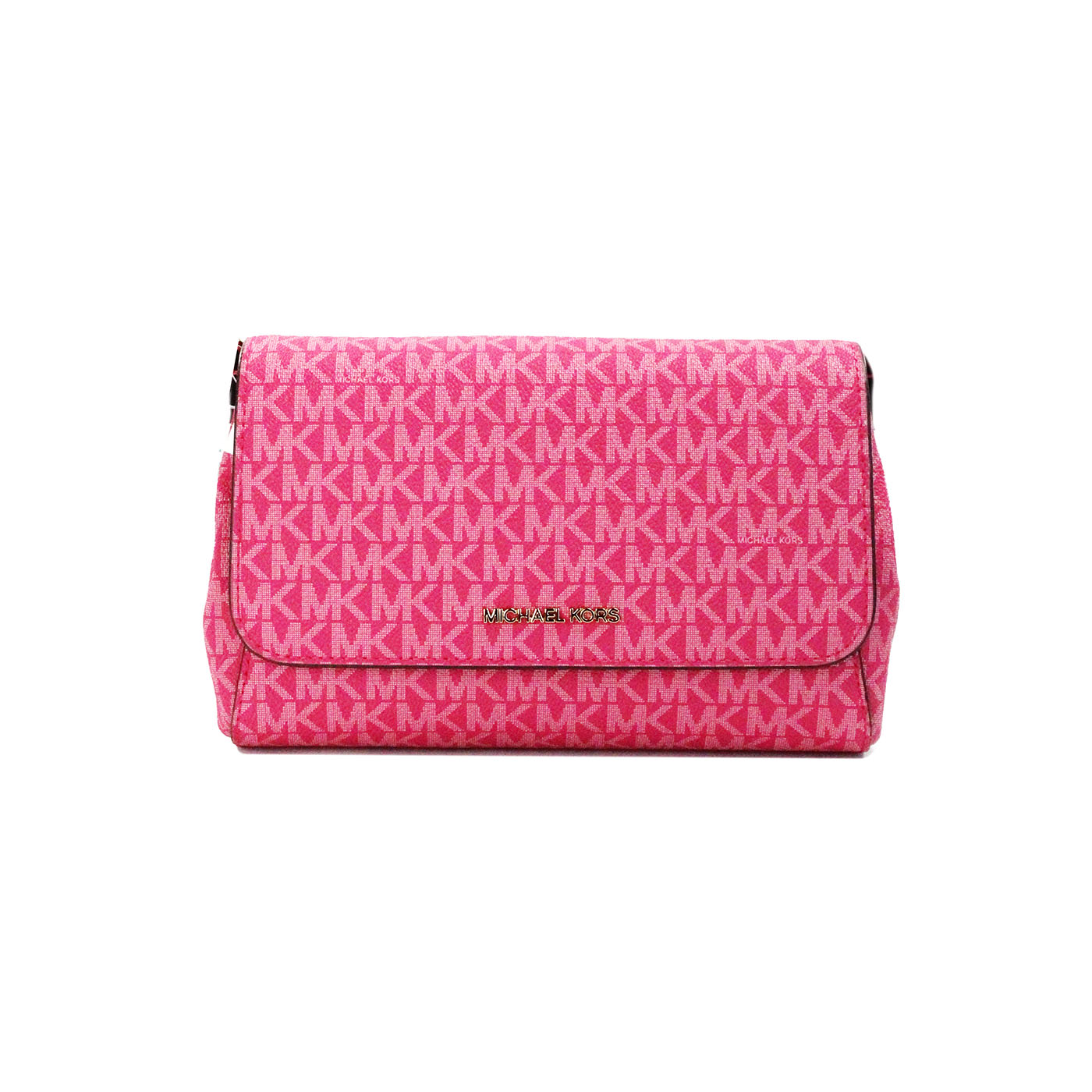 Michael Kors Jet Set Medium Electric Pink Convertible Pouchette Crossbody Bag - Luksusmuotia Michael Kors - Tutustu YVES JAVANNI® 