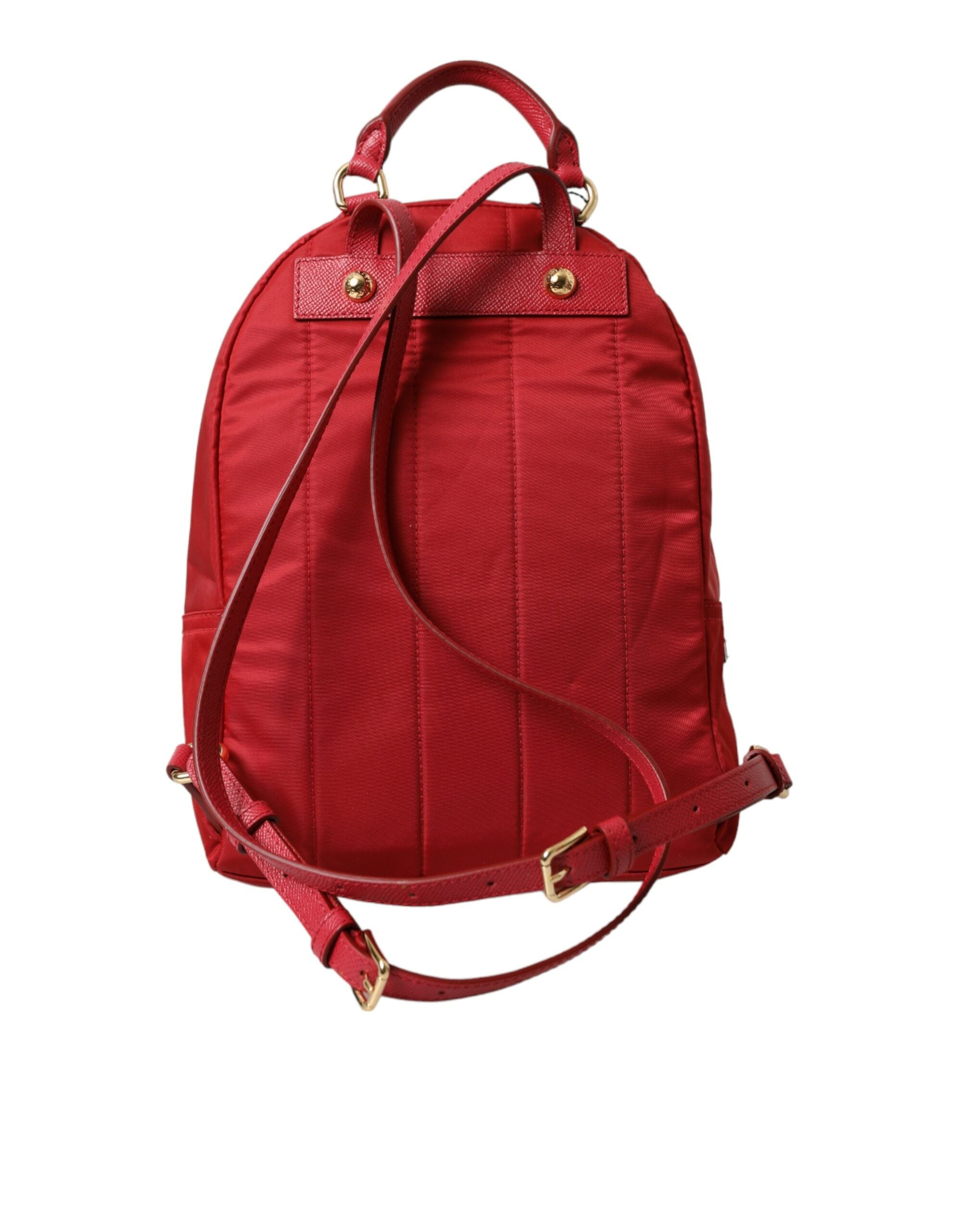 Dolce & Gabbana Embellished Red Backpack with Gold Detailing - Luksusmuotia Dolce & Gabbana - Tutustu YVES JAVANNI® 