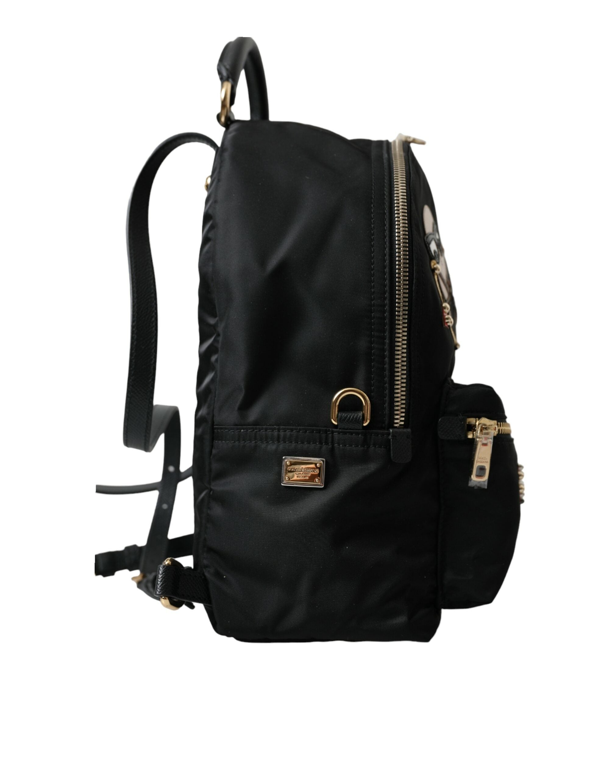 Dolce & Gabbana Elegant Embellished Black Backpack - Luksusmuotia Dolce & Gabbana - Tutustu YVES JAVANNI® 