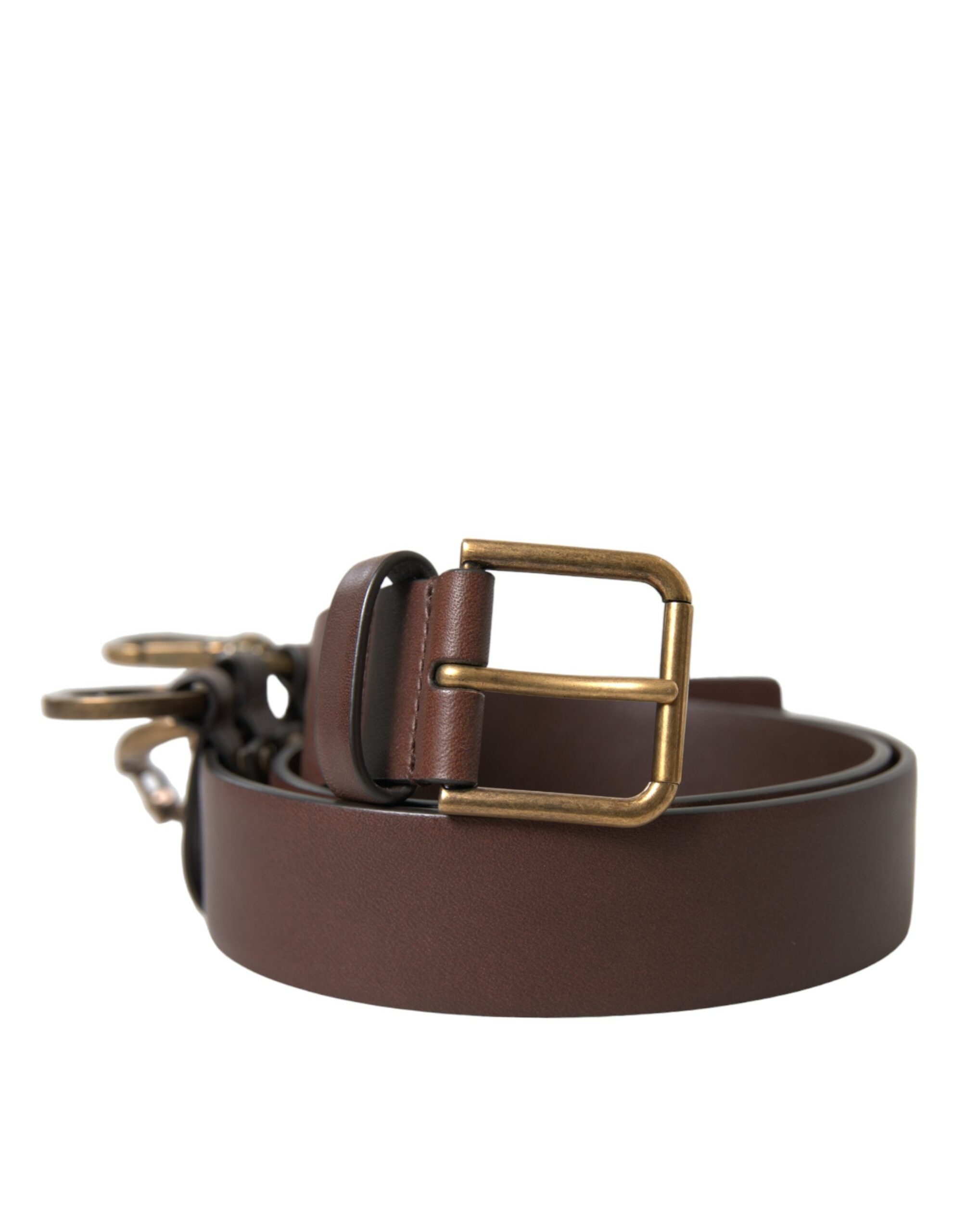 Dolce & Gabbana Elegant Brown Calf Leather Belt - Timeless Accessory - Luksusmuotia Dolce & Gabbana - Tutustu YVES JAVANNI® 