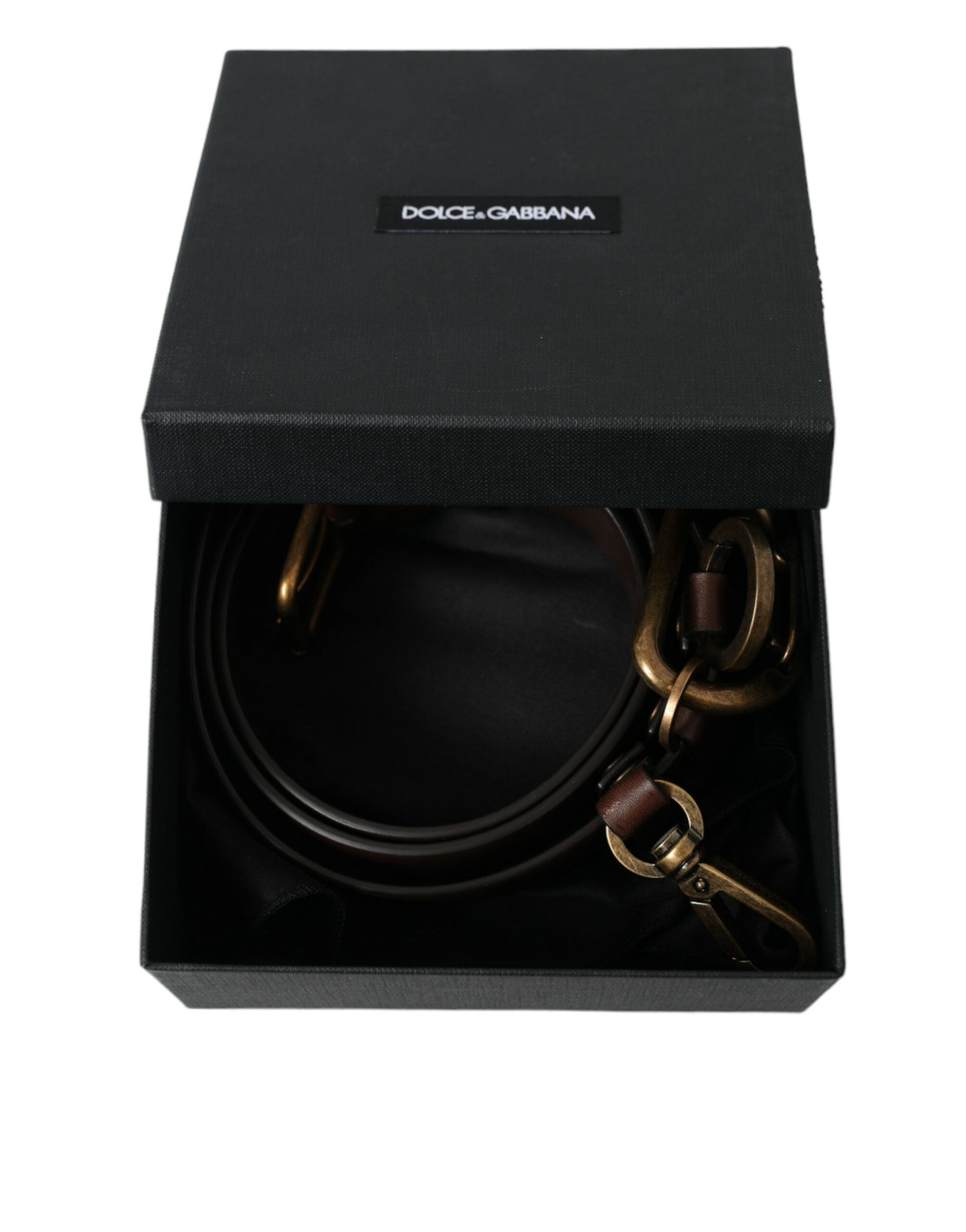 Dolce & Gabbana Elegant Brown Calf Leather Belt - Timeless Accessory - Luksusmuotia Dolce & Gabbana - Tutustu YVES JAVANNI® 