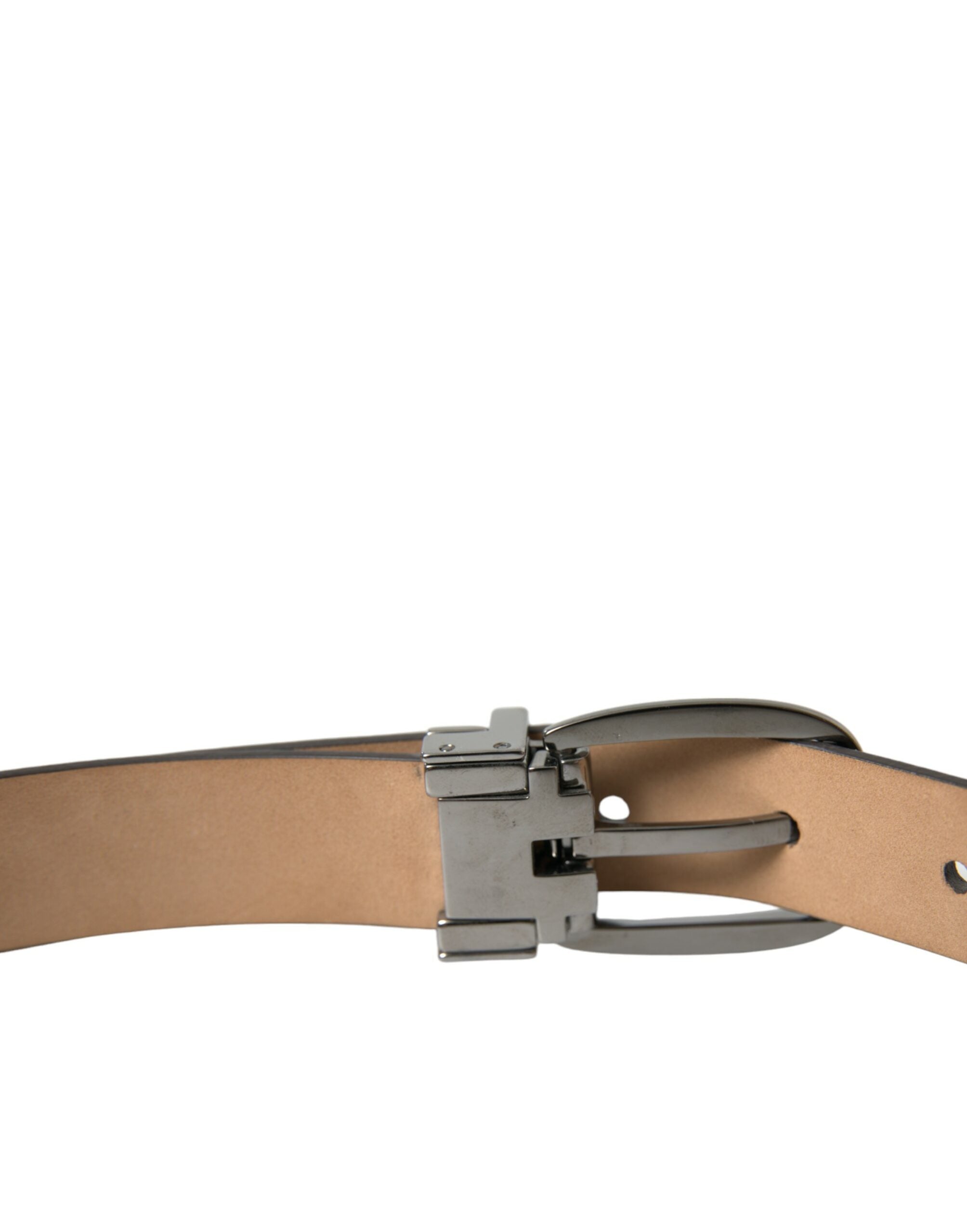 Dolce & Gabbana Elegant Dark Brown Leather Belt - Luksusmuotia Dolce & Gabbana - Tutustu YVES JAVANNI® 