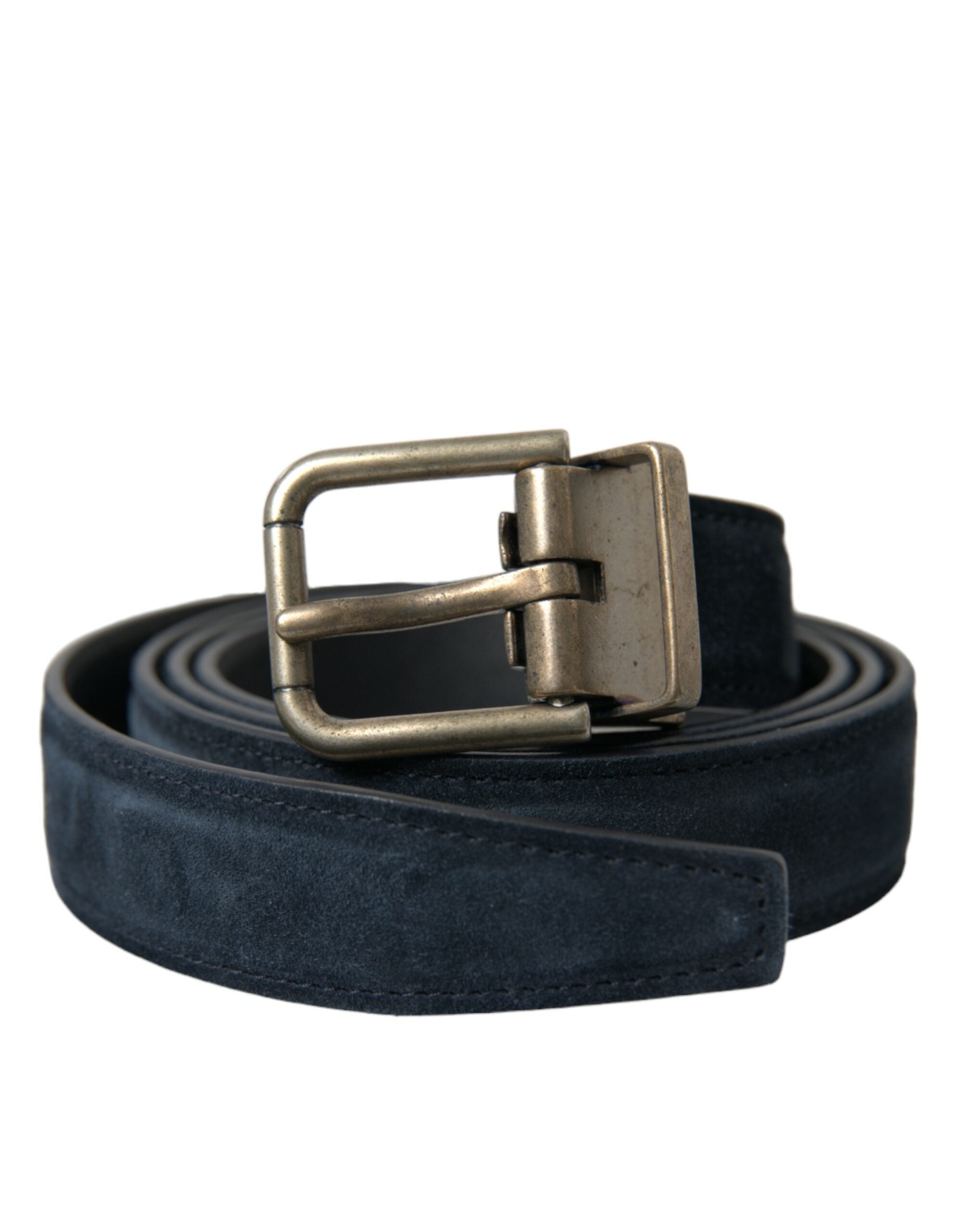 Dolce & Gabbana Elegant Blue Leather Belt with Metal Buckle - Luksusmuotia Dolce & Gabbana - Tutustu YVES JAVANNI® 