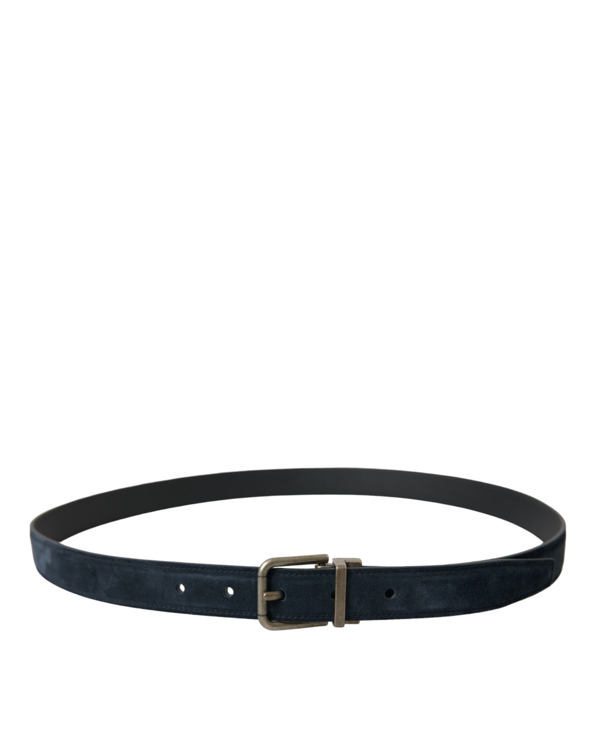 Dolce & Gabbana Elegant Blue Leather Belt with Metal Buckle - Luksusmuotia Dolce & Gabbana - Tutustu YVES JAVANNI® 