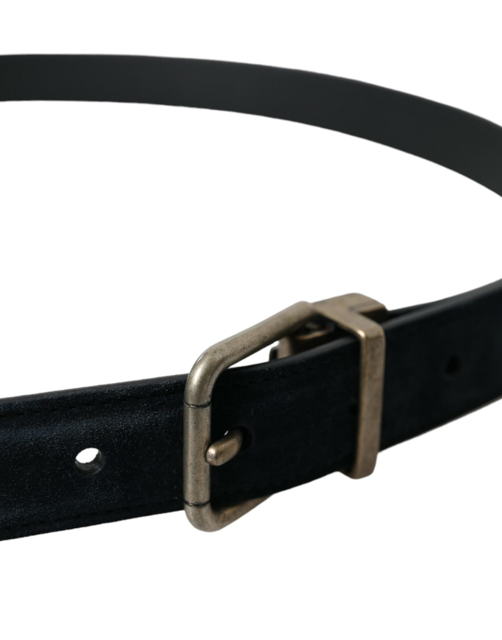 Dolce & Gabbana Elegant Blue Leather Belt with Metal Buckle - Luksusmuotia Dolce & Gabbana - Tutustu YVES JAVANNI® 