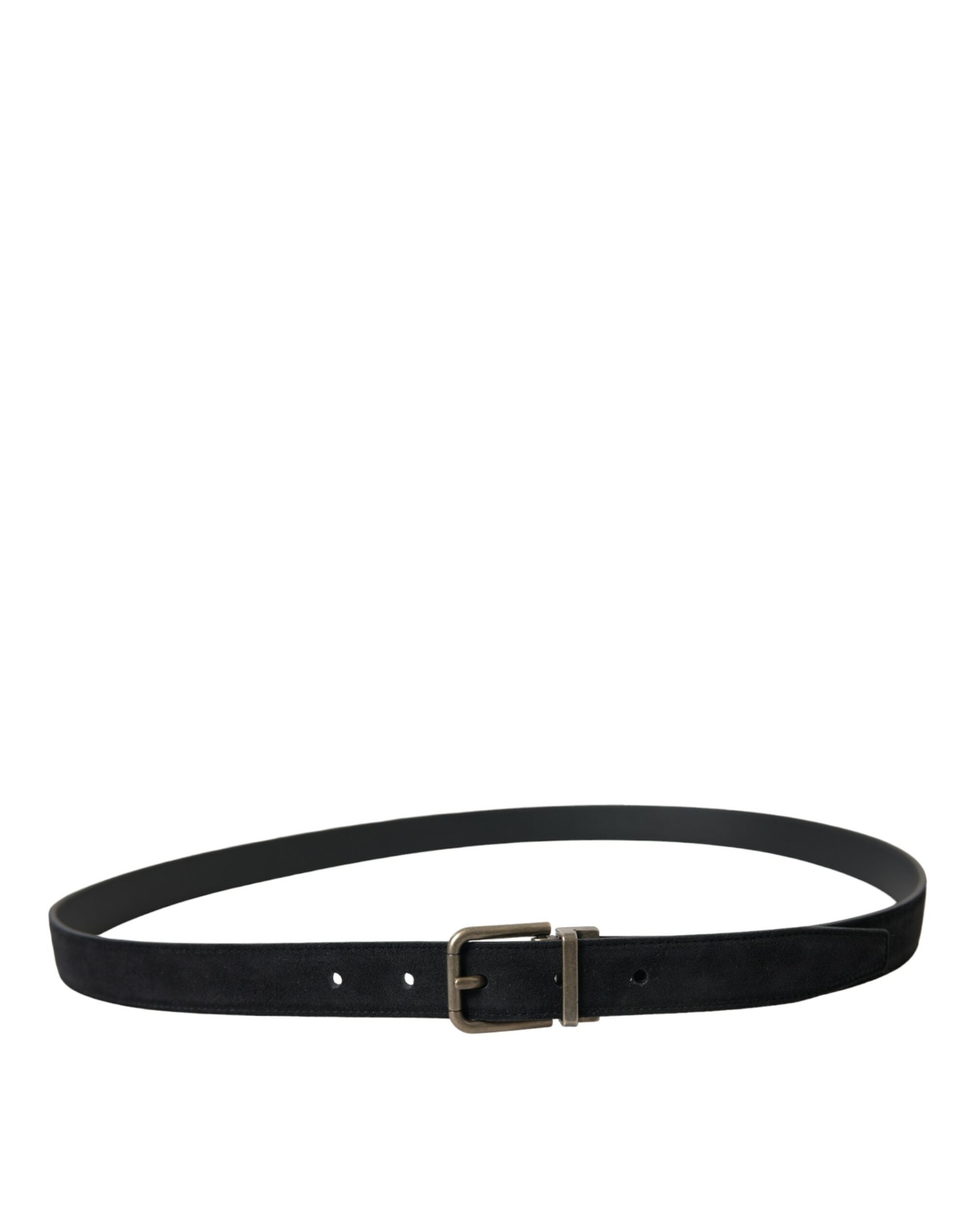 Dolce & Gabbana Elegant Black Leather Belt with Metal Buckle - Luksusmuotia Dolce & Gabbana - Tutustu YVES JAVANNI® 