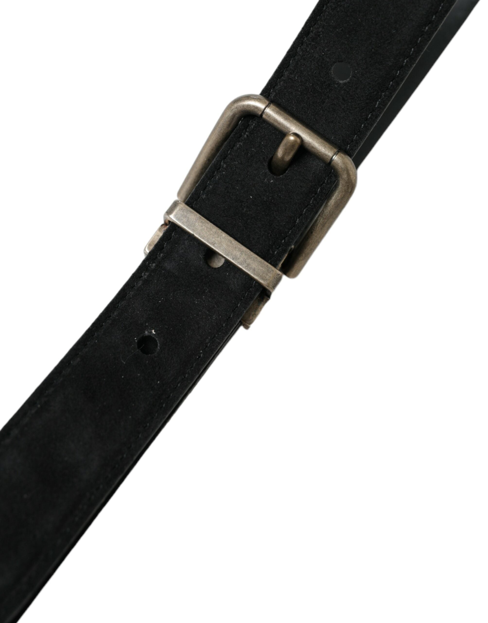 Dolce & Gabbana Elegant Black Leather Belt with Metal Buckle - Luksusmuotia Dolce & Gabbana - Tutustu YVES JAVANNI® 