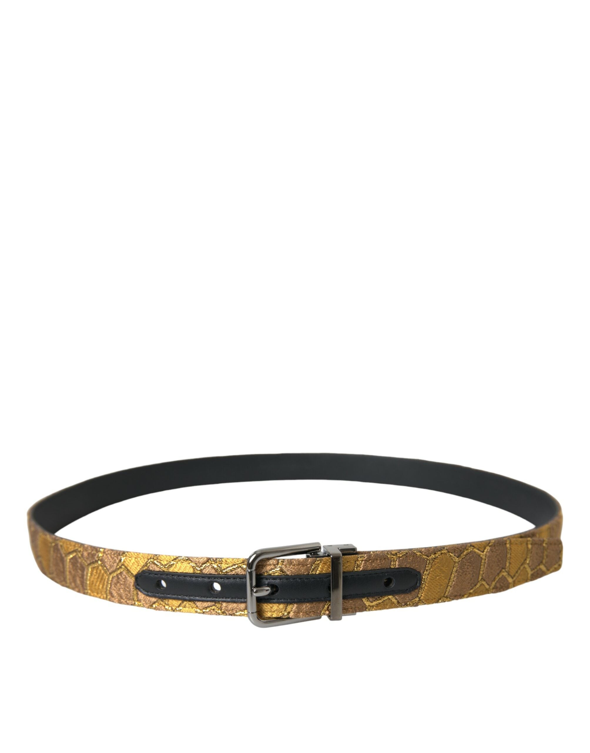 Dolce & Gabbana Elegant Gold Leather Belt - Luksusmuotia Dolce & Gabbana - Tutustu YVES JAVANNI® 