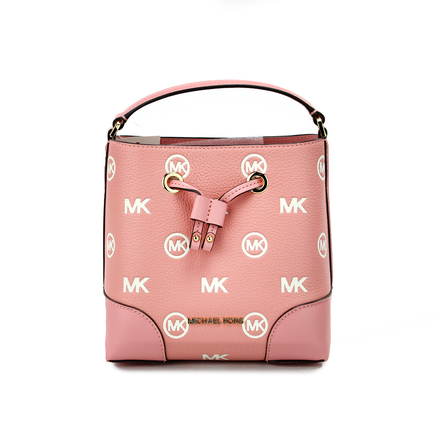 Michael Kors Mercer Small Primrose Embossed Drawstring Bucket Messenger Bag - Luksusmuotia Michael Kors - Tutustu YVES JAVANNI® 