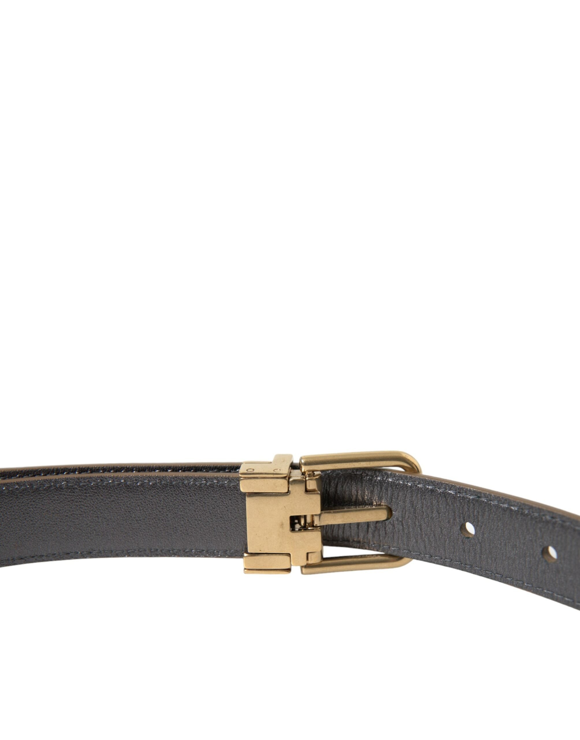 Dolce & Gabbana Metallic Gold Leather Belt - Timeless Elegance - Luksusmuotia Dolce & Gabbana - Tutustu YVES JAVANNI® 