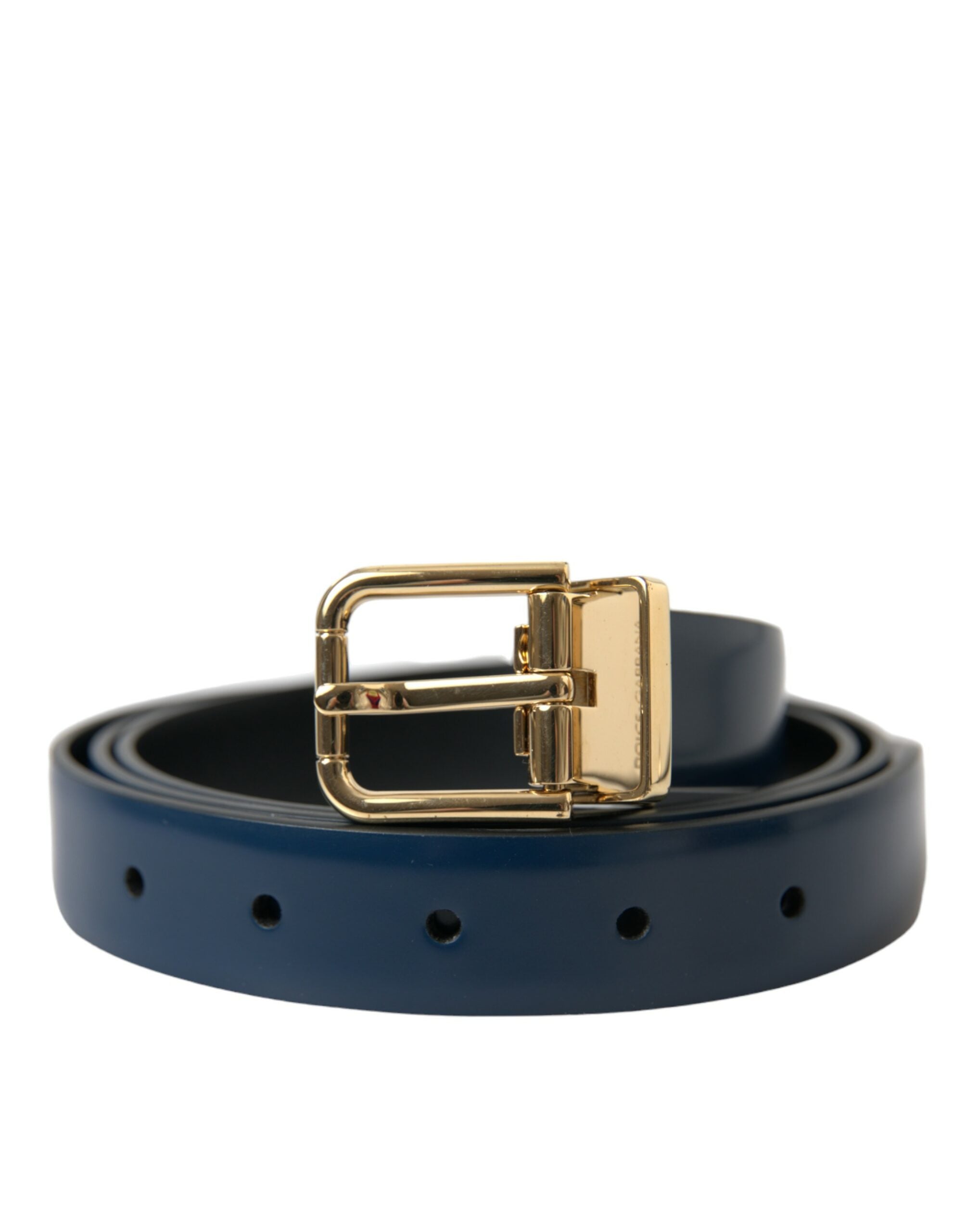 Dolce & Gabbana Elegant Blue Calf Leather Belt - Luksusmuotia Dolce & Gabbana - Tutustu YVES JAVANNI® 