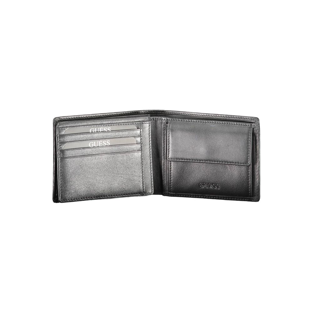 Guess Classic Black Leather Men's Wallet - Luksusmuotia Guess Jeans - Tutustu YVES JAVANNI® 