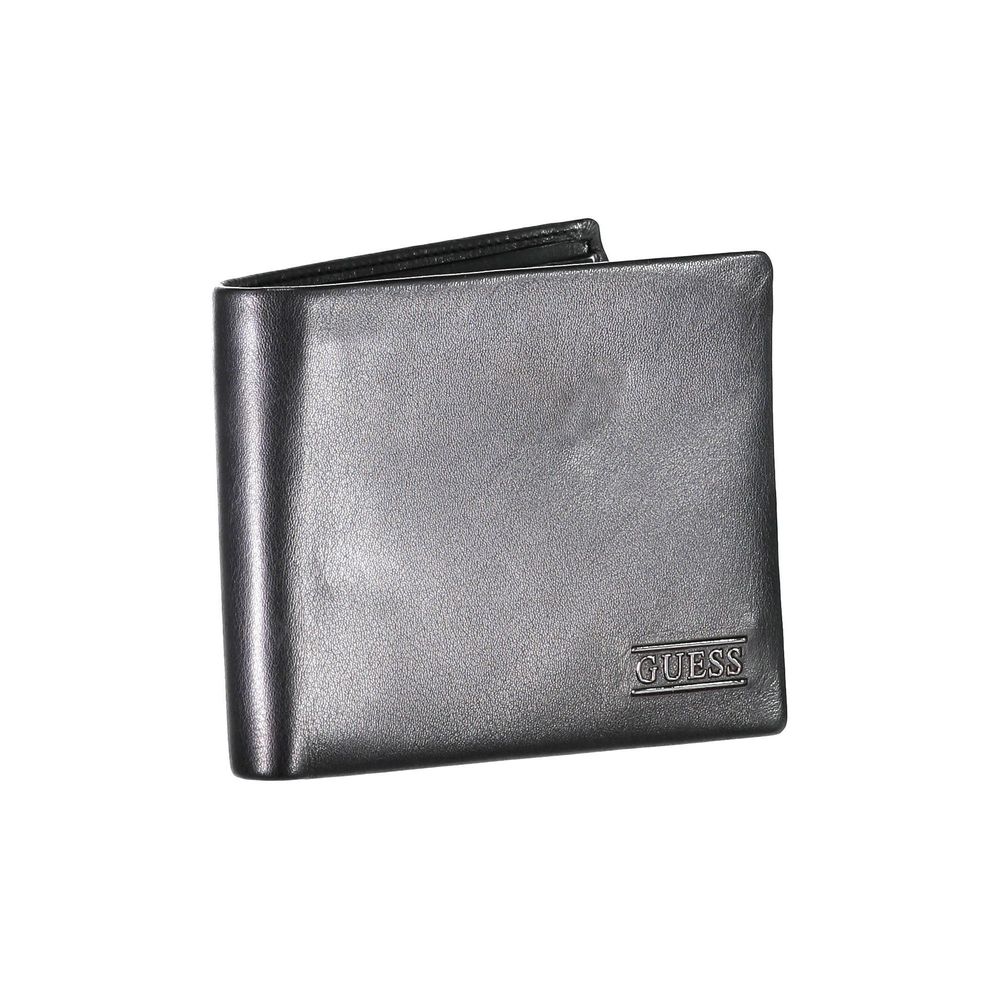 Guess Sleek Black Leather Bifold Wallet - Luksusmuotia Guess Jeans - Tutustu YVES JAVANNI® 