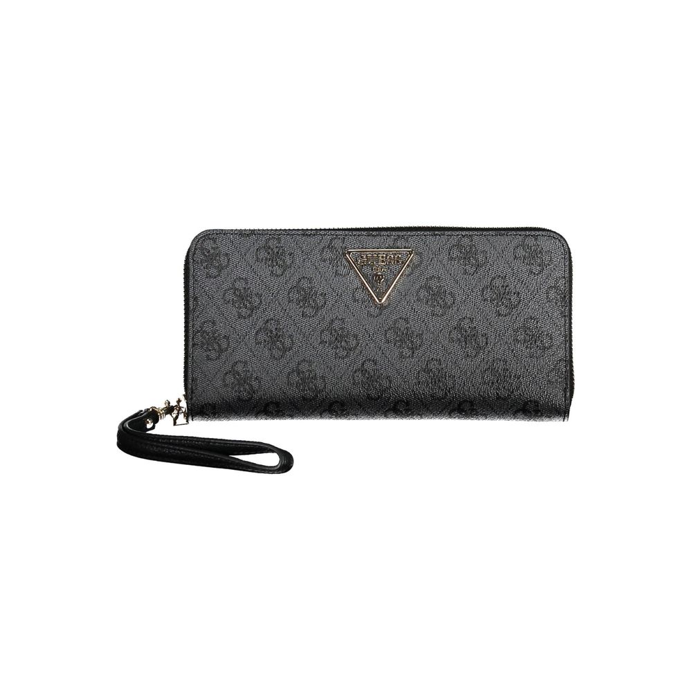 Guess Jeans Chic Black Polyethylene Wallet with Logo Detail - Luksusmuotia Guess Jeans - Tutustu YVES JAVANNI® 