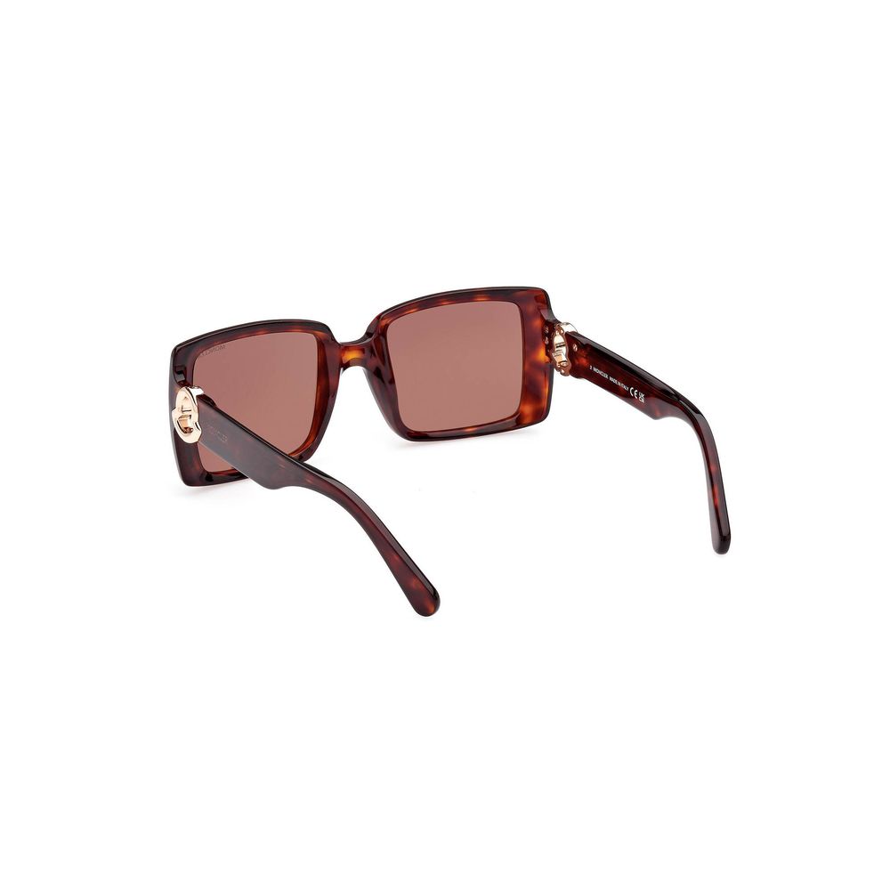 Moncler Chic Rectangular Brown Lens Sunglasses - Luksusmuotia Moncler - Tutustu YVES JAVANNI® 