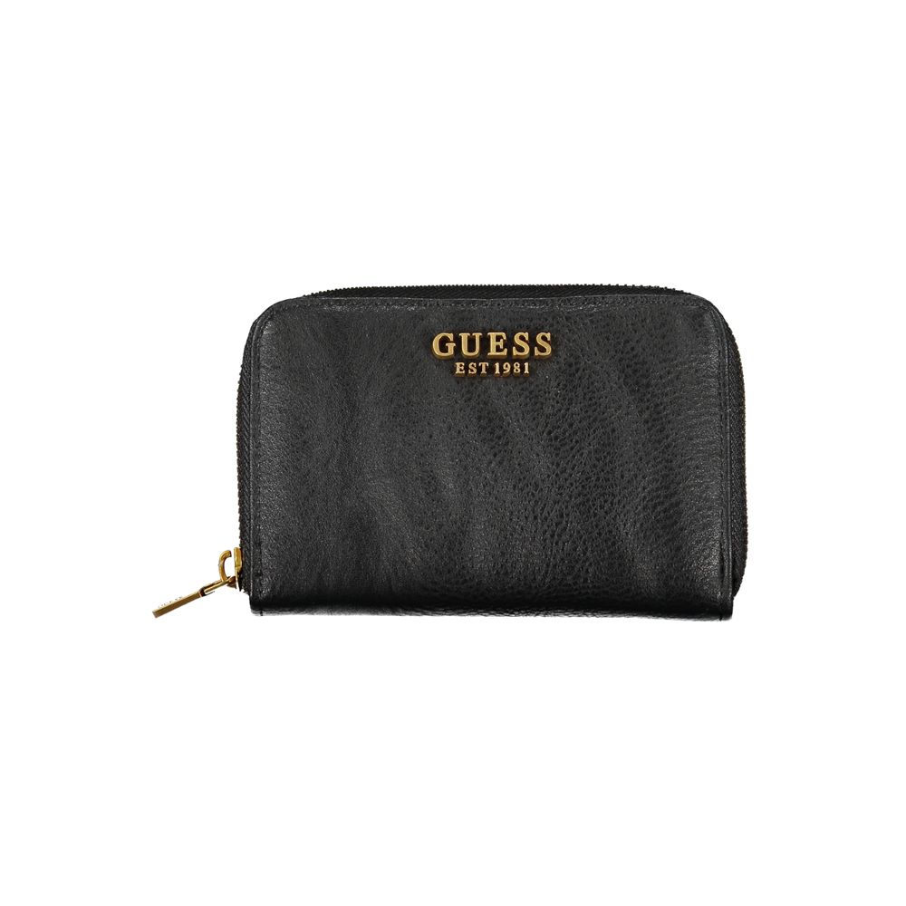 Guess Elegant Black Zip Wallet with Multiple Compartments - Luksusmuotia Guess Jeans - Tutustu YVES JAVANNI® 