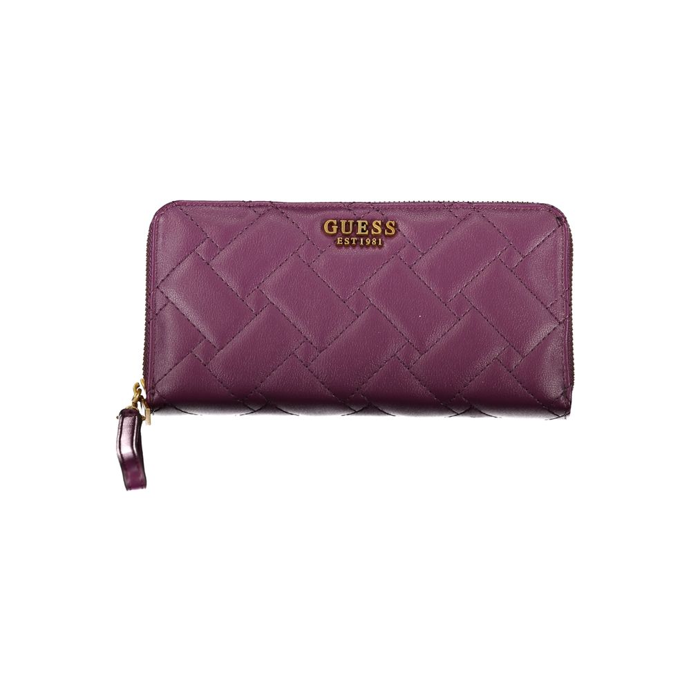 Guess Elegant Purple Zip Wallet with Multiple Compartments - Luksusmuotia Guess Jeans - Tutustu YVES JAVANNI® 