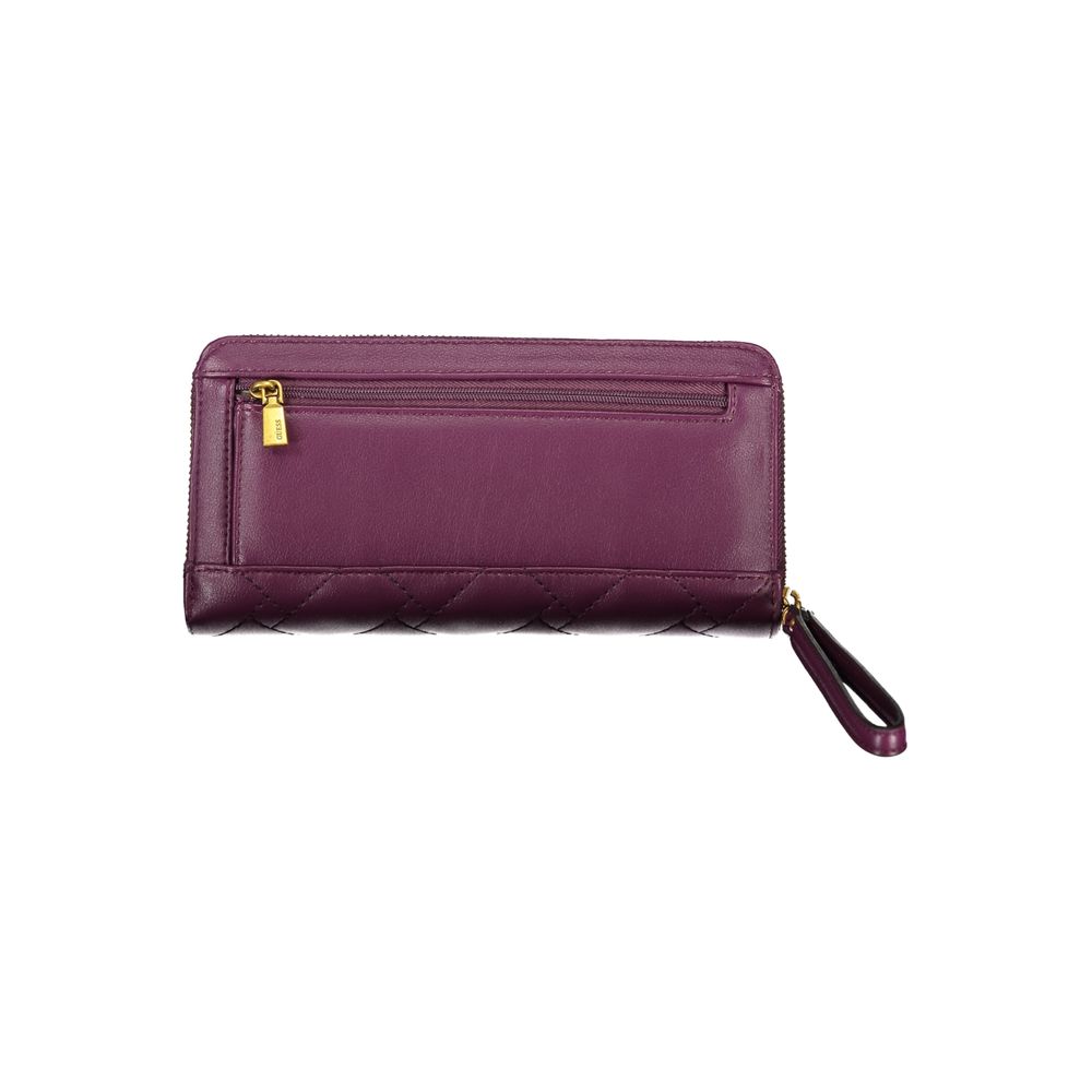 Guess Elegant Purple Zip Wallet with Multiple Compartments - Luksusmuotia Guess Jeans - Tutustu YVES JAVANNI® 