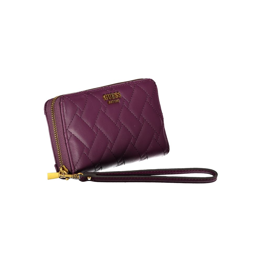 Guess Elegant Purple Zip Wallet with Multiple Compartments - Luksusmuotia Guess Jeans - Tutustu YVES JAVANNI® 