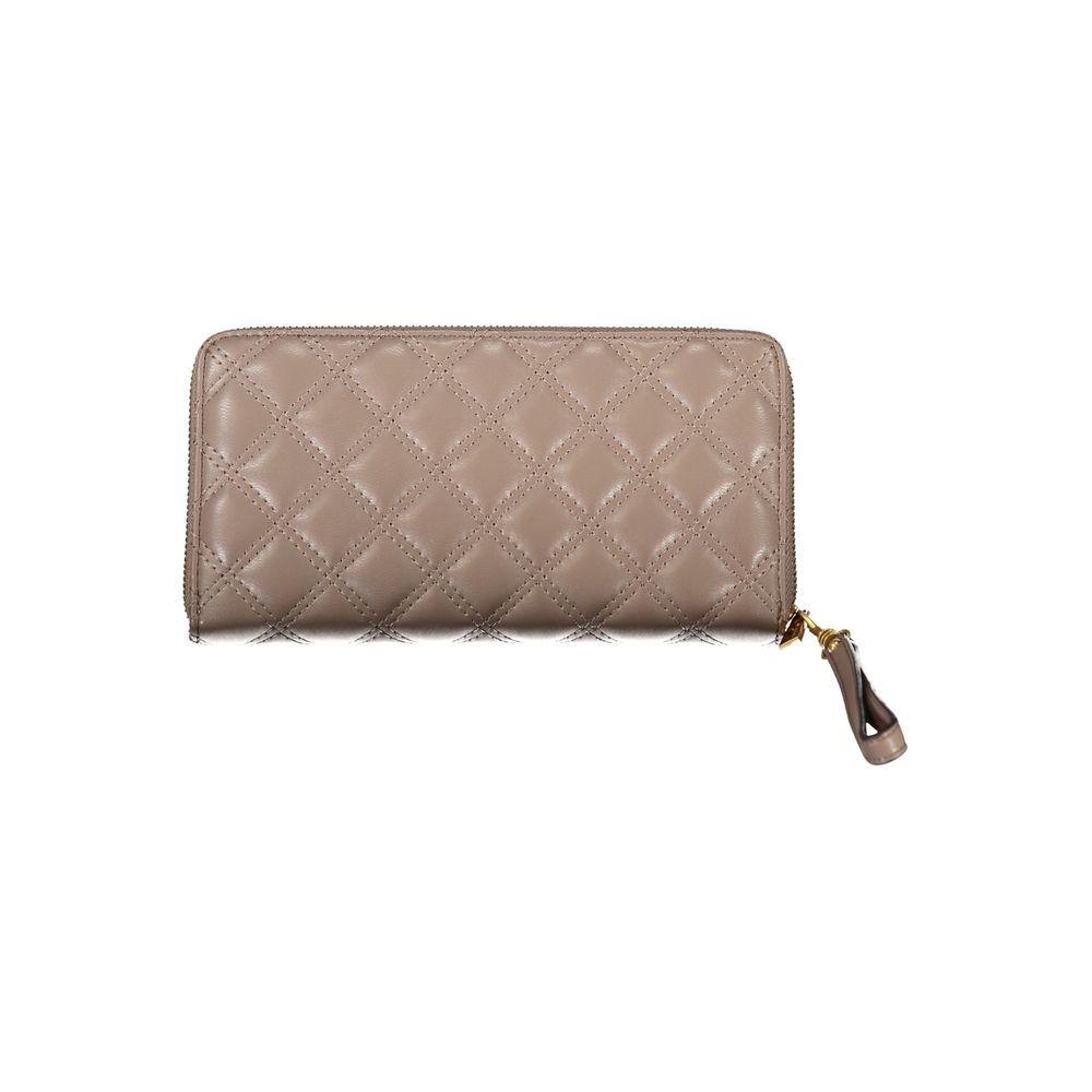 Guess Elegant Beige Zip Wallet with Chic Detailing - Luksusmuotia Guess Jeans - Tutustu YVES JAVANNI® 