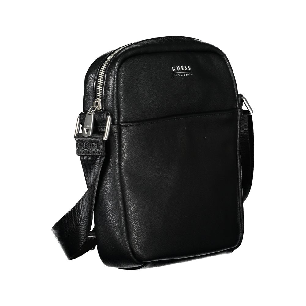 Guess Sleek Black Polyethylene Shoulder Bag - Luksusmuotia Guess Jeans - Tutustu YVES JAVANNI® 