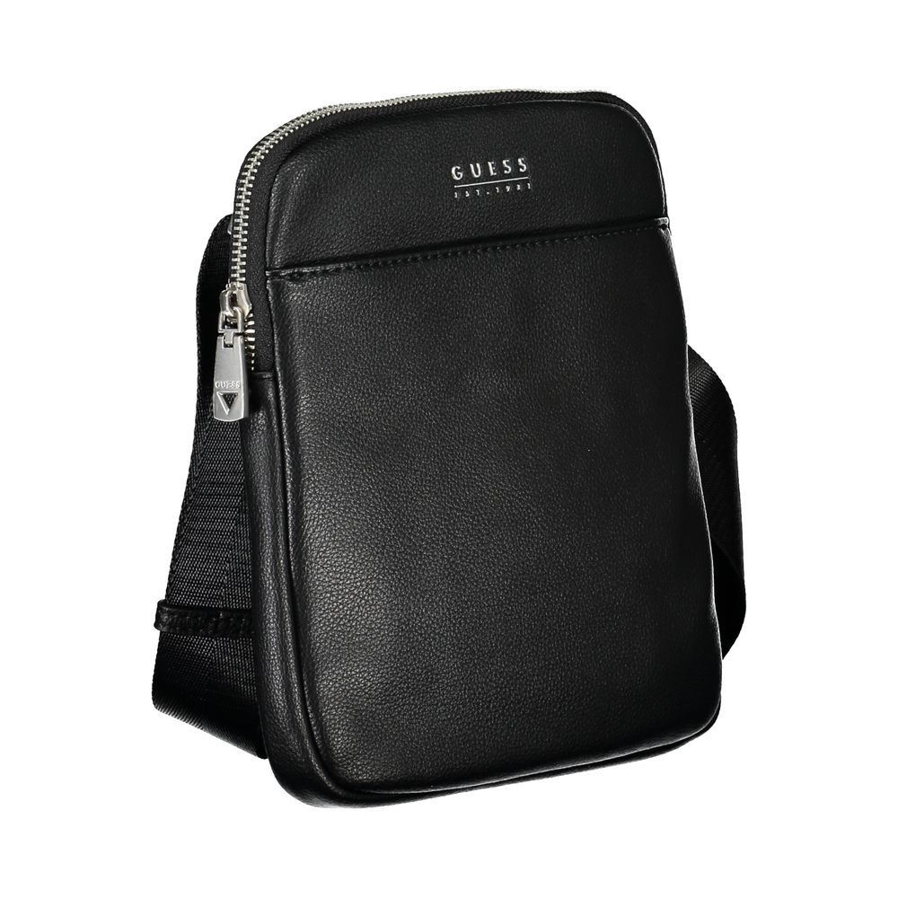 Guess Sleek Men's Black Shoulder Bag - Luksusmuotia Guess Jeans - Tutustu YVES JAVANNI® 