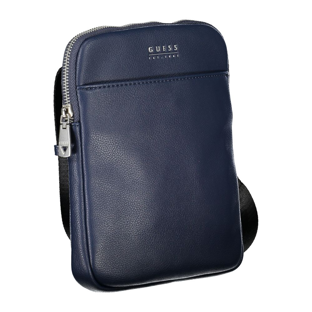 Guess Sleek Blue Shoulder Bag with Ample Storage - Luksusmuotia Guess Jeans - Tutustu YVES JAVANNI® 