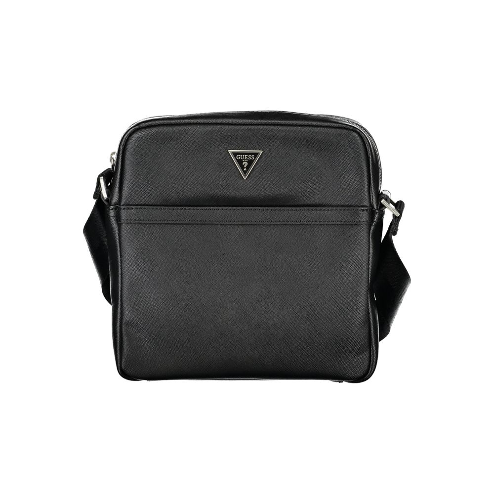 Guess Elegant Black Shoulder Bag for Men - Luksusmuotia Guess Jeans - Tutustu YVES JAVANNI® 