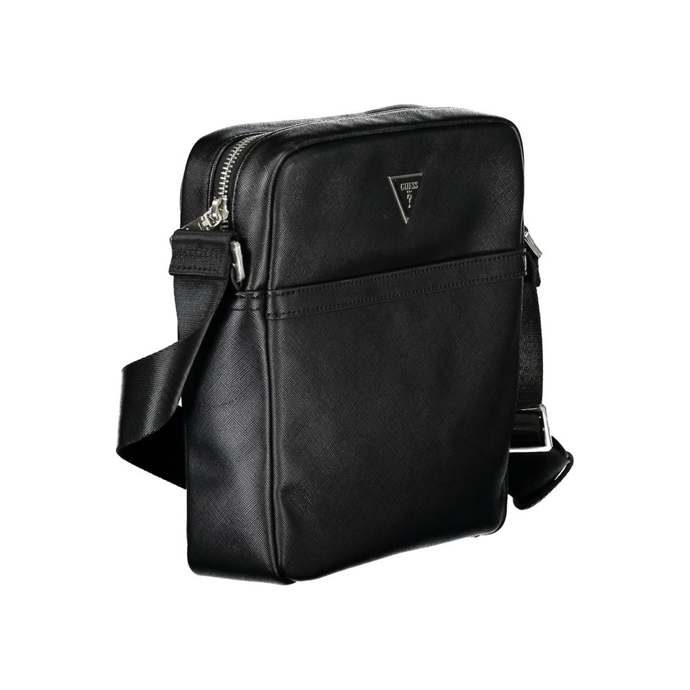 Guess Elegant Black Shoulder Bag for Men - Luksusmuotia Guess Jeans - Tutustu YVES JAVANNI® 