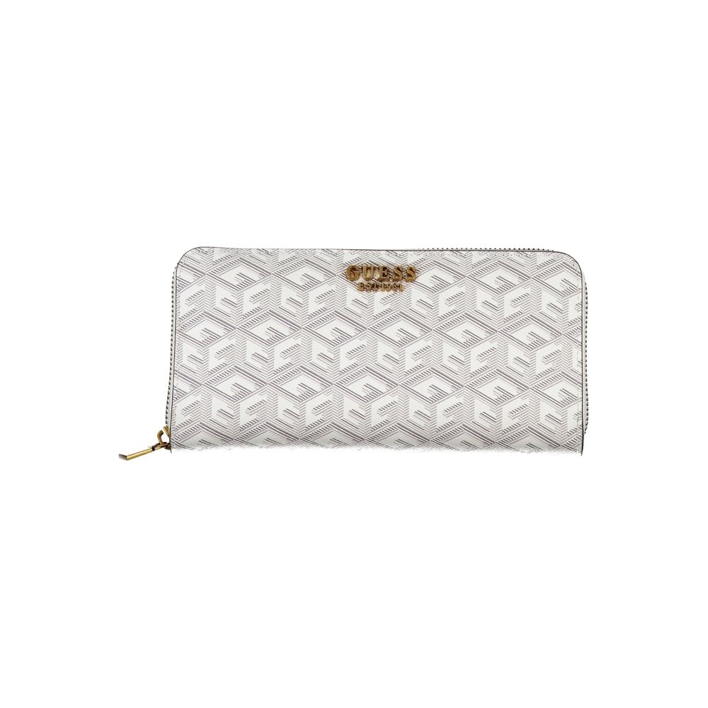 Guess Chic White Multi-Compartment Wallet - Luksusmuotia Guess Jeans - Tutustu YVES JAVANNI® 